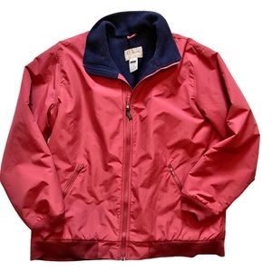 LL BEAN Men’s Fleece-Lined Bomber Jacket XL Tall